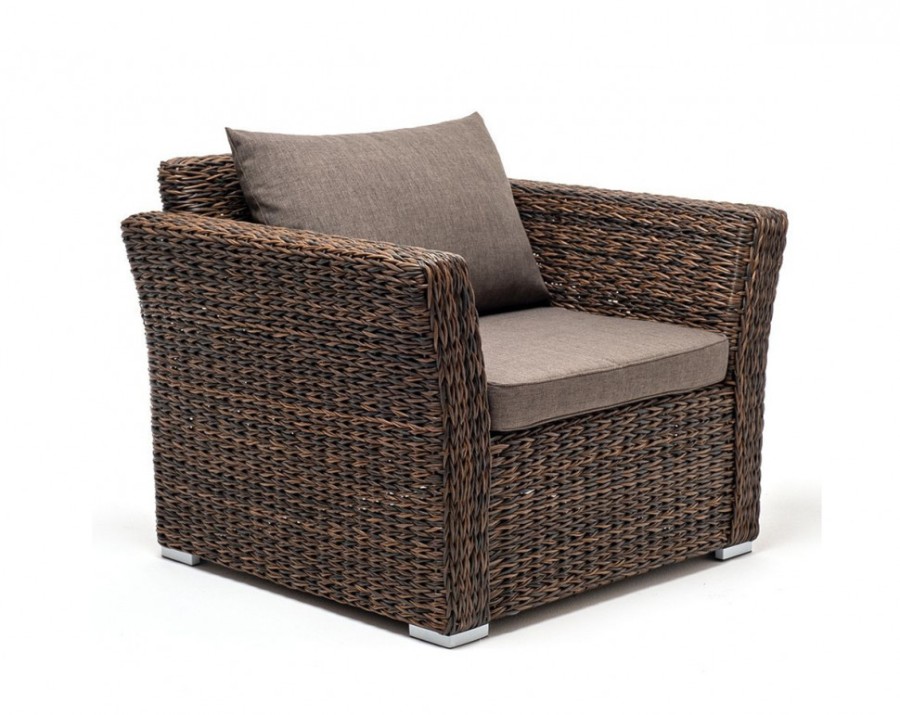 Кресло из искусственного ротанга Капучино гиацинт Brown 4sis