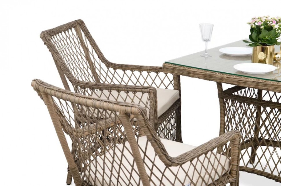 Обеденный комплект АСТИ, квадратный стол Garden