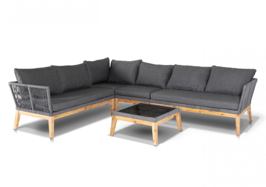 Центральный плетеный модуль из роупа Барселона 4sis