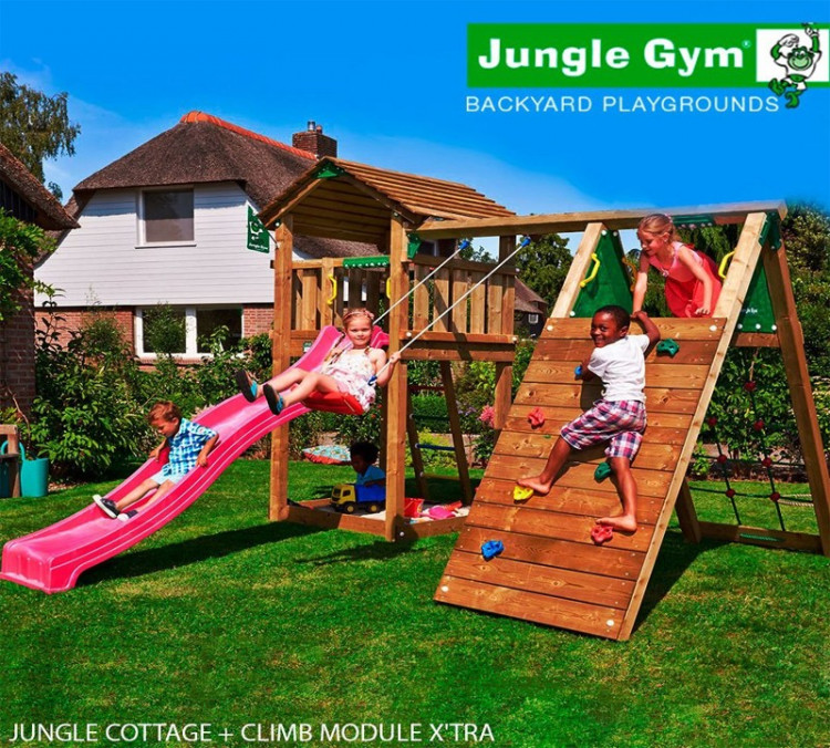 Игровой комплекс Jungle Cottage+Climb Module Xtra