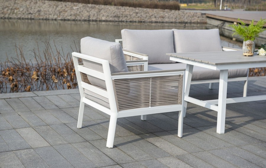 Кресло Сан Ремо из роупа бежевое 4sis