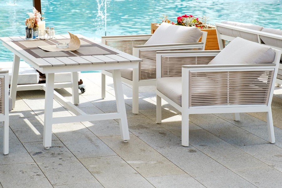 Кресло Сан Ремо из роупа бежевое 4sis