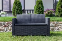 Диван 2-местный LANA графит Royal Family