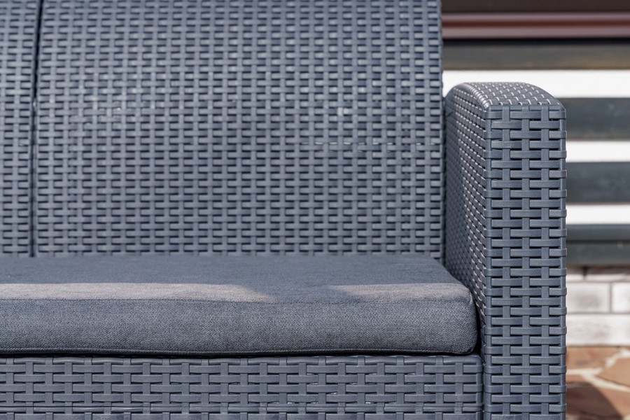 Диван 2-местный LANA графит Royal Family