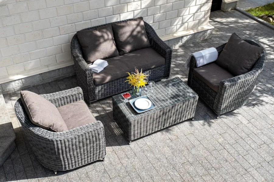 Лаунж зона Кон Панна серая 4sis