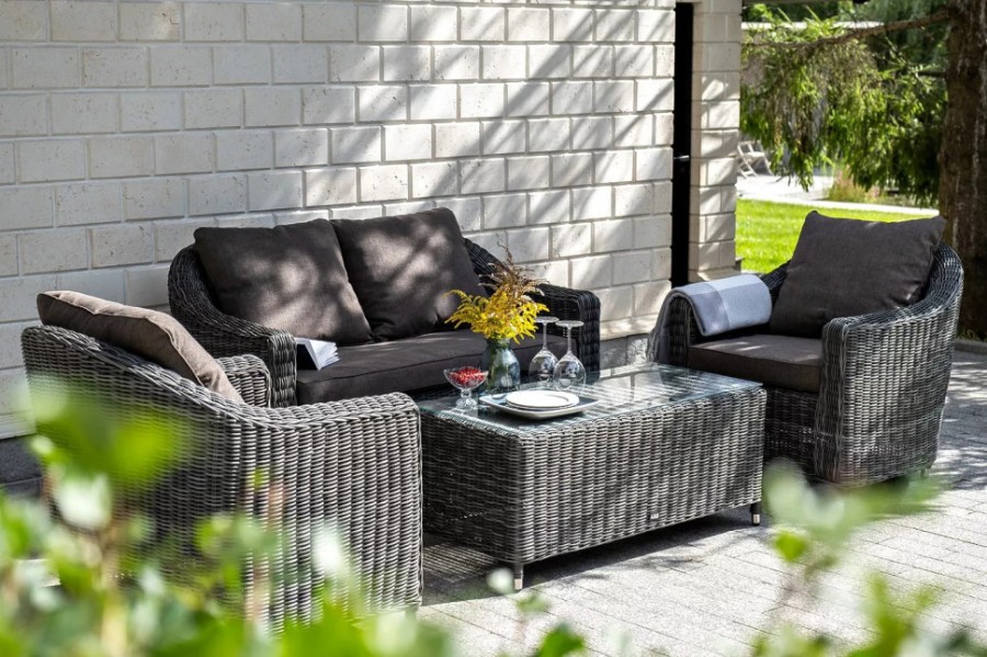 Лаунж зона Кон Панна серая 4sis