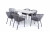 Обеденная группа Милан темно-серая 4sis