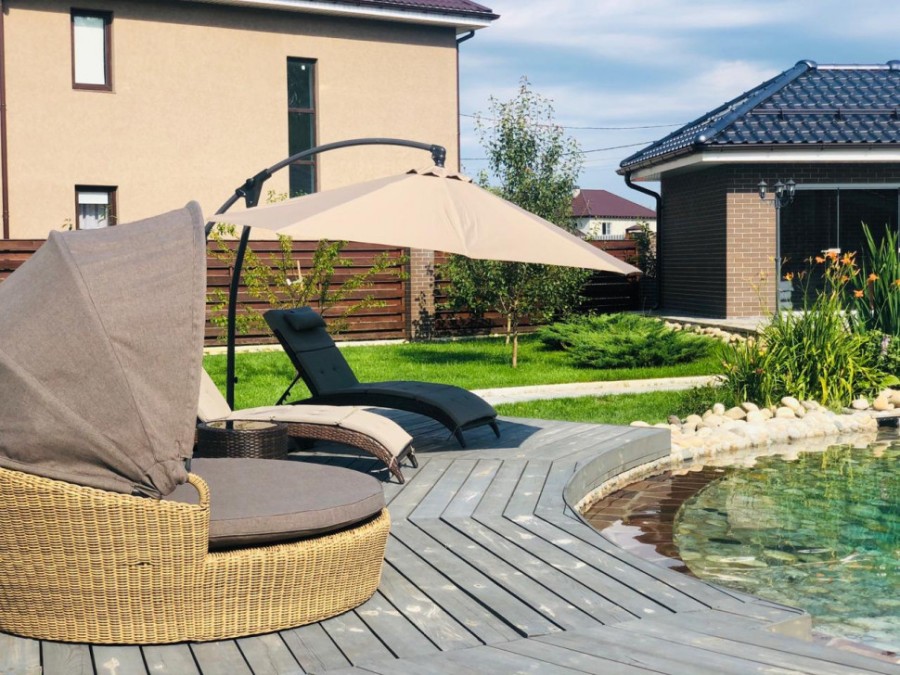 Уличный зонт Lantern Rotang Lux