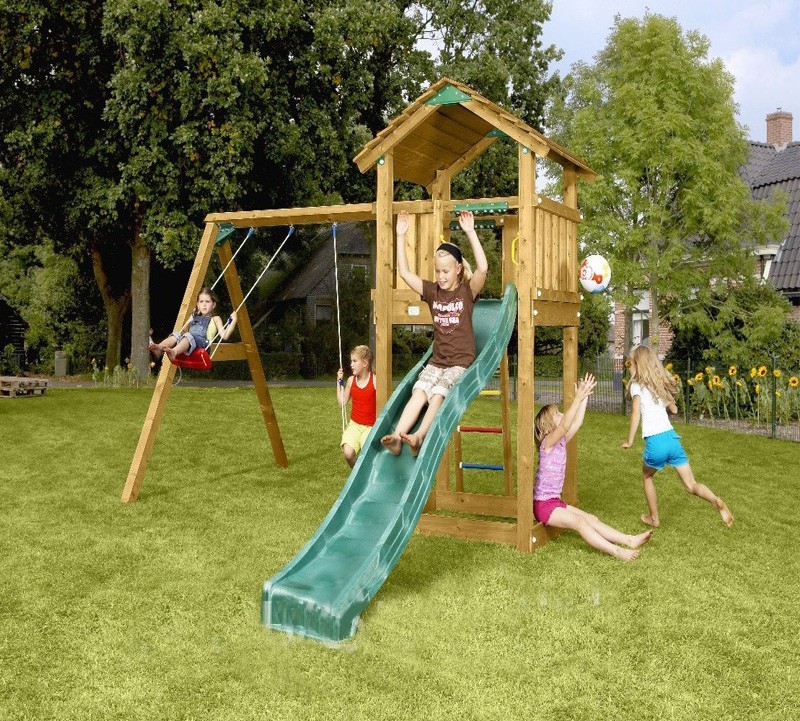 Игровой комплекс Jungle Cottage+Swing Module Xtra+Rock Module