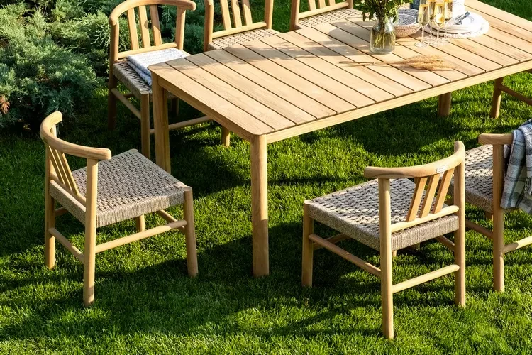 Обеденная группа из тика BUNGALOW Joygarden