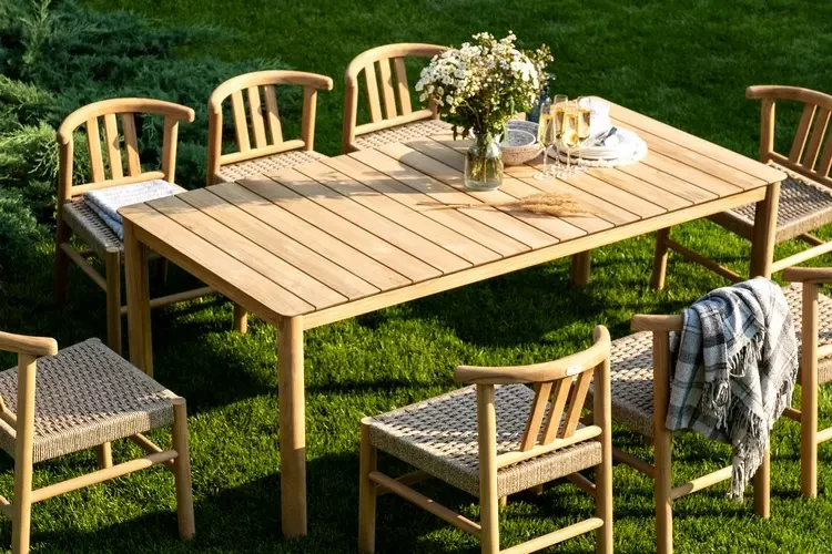 Обеденная группа из тика BUNGALOW Joygarden