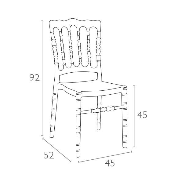 Стул пластиковый Opera белый Garden