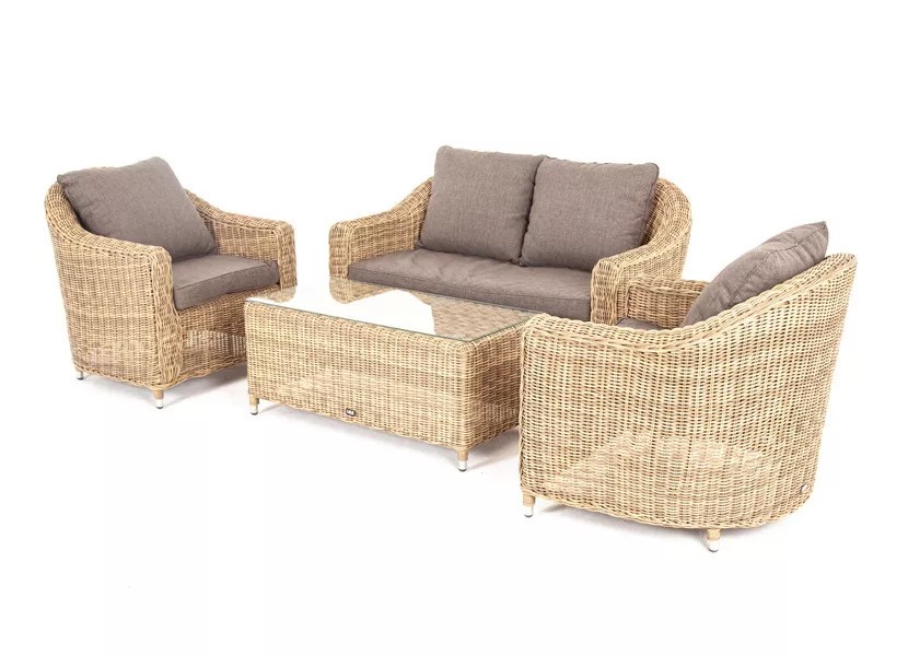 Лаунж зона Кон Панна соломенная 4sis