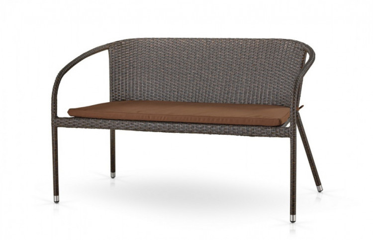 Плетеный диван S139A-W53 Brown/Beige Афина