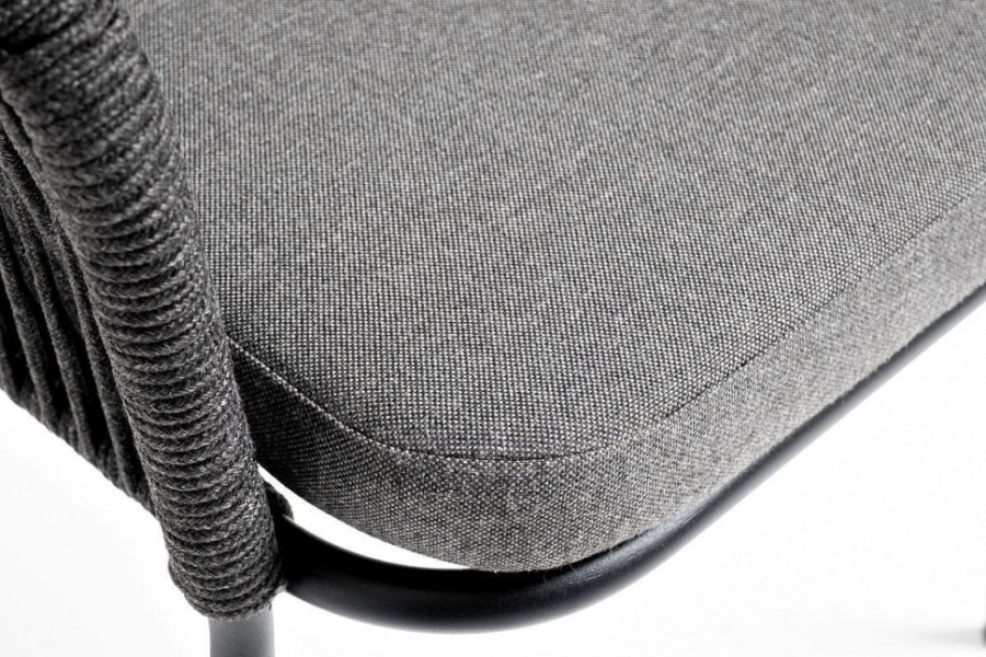 Обеденная группа на 4 персоны Венето со стульями Лион темно-серый 4sis