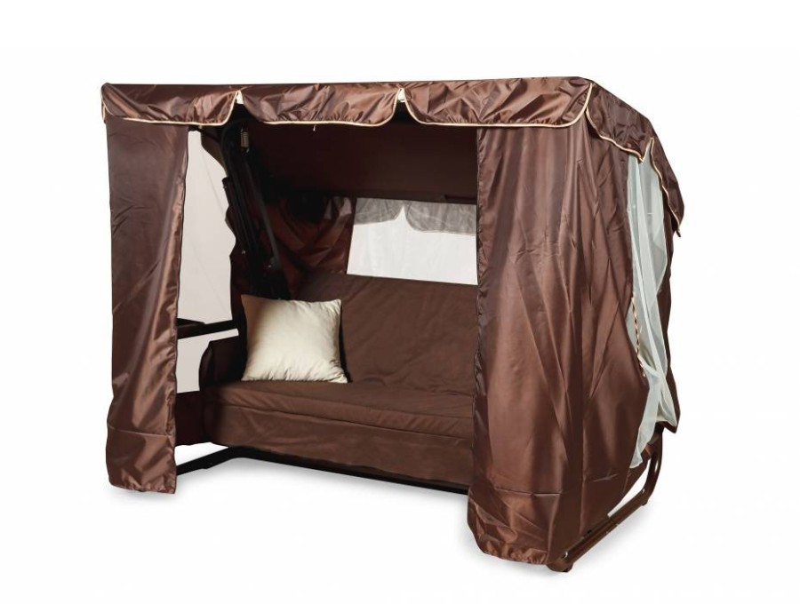 Садовые качели Торнадо Premium шоколад Garden