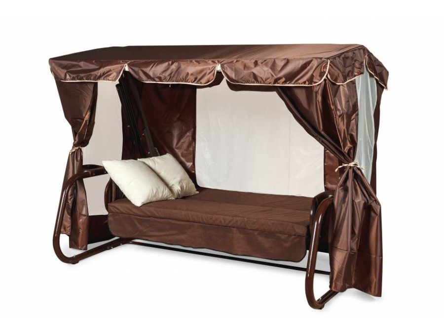Садовые качели Торнадо Premium шоколад Garden
