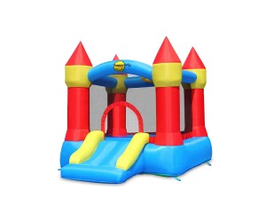 Надувной батут с горкой Мини крепость Happy Hop