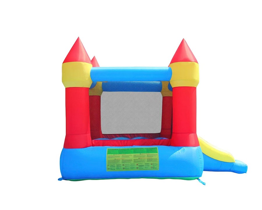 Надувной батут с горкой Мини крепость Happy Hop