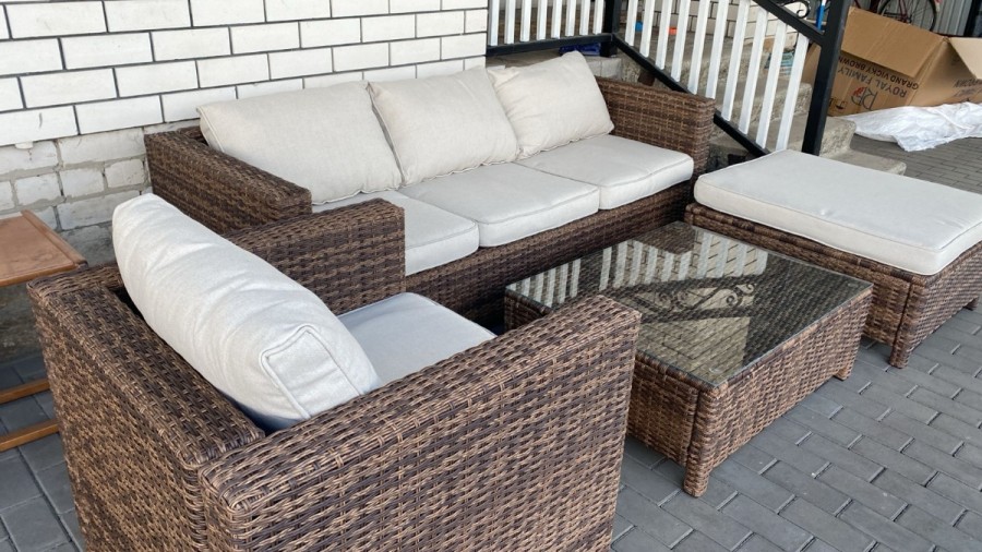 Комплект из искусственного ротанга Royal Family GRAND VICKY коричневый