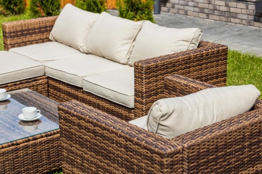 Комплект из искусственного ротанга Royal Family GRAND VICKY коричневый