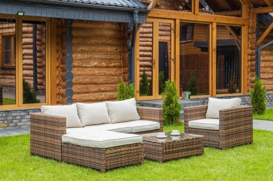 Комплект из искусственного ротанга Royal Family GRAND VICKY коричневый