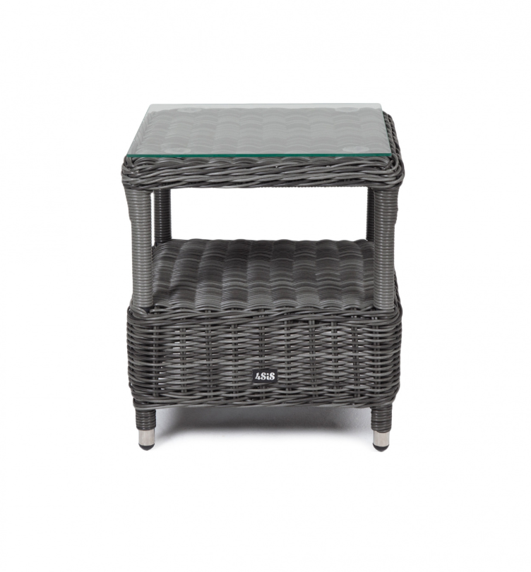 Кофейный столик из искусственного ротанга Форио Graphite 4sis