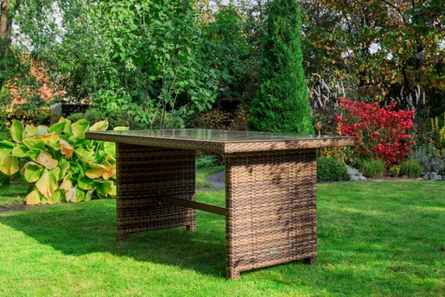 Обеденный комплект из искусственного ротанга Fiona коричневый Royal Family