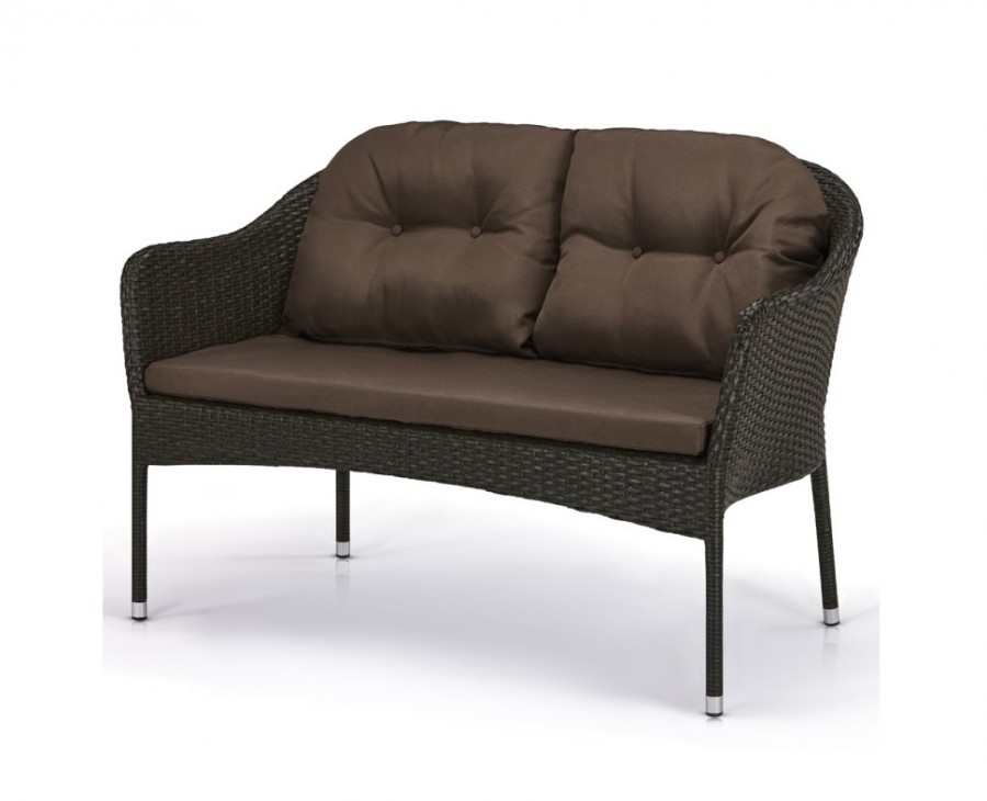 Плетеный диван S54A-W53 Brown Афина