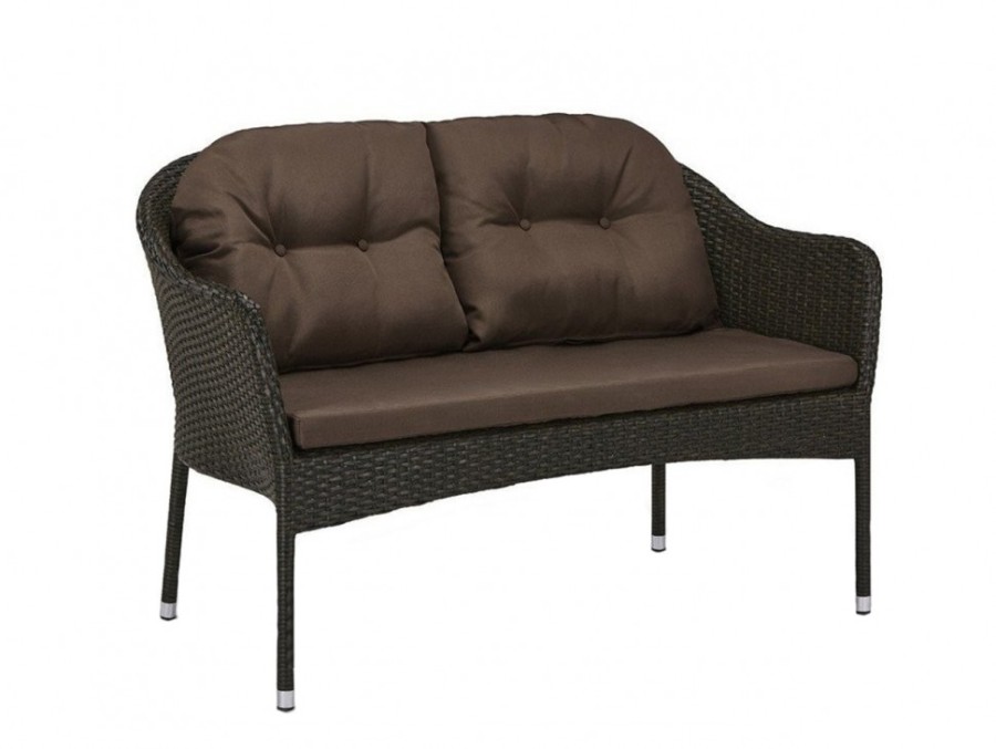 Плетеный диван S54A-W53 Brown Афина