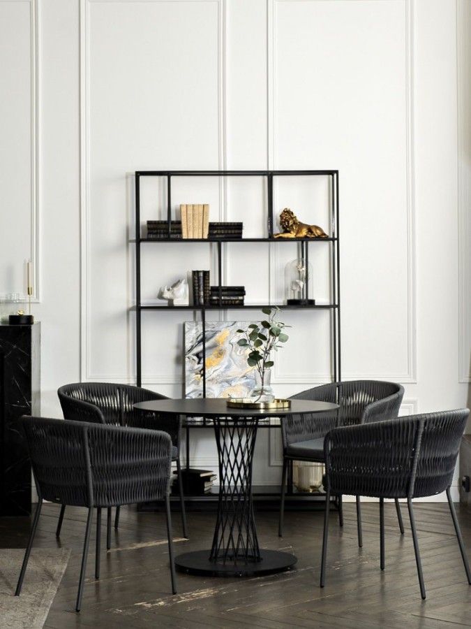 Обеденная группа на 4 персоны Диего серый гранит 4sis