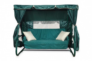Садовые качели Торнадо Premium, зеленые Garden