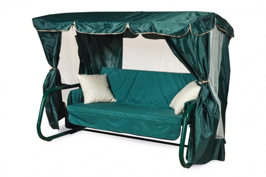 Садовые качели Торнадо Premium, зеленые Garden
