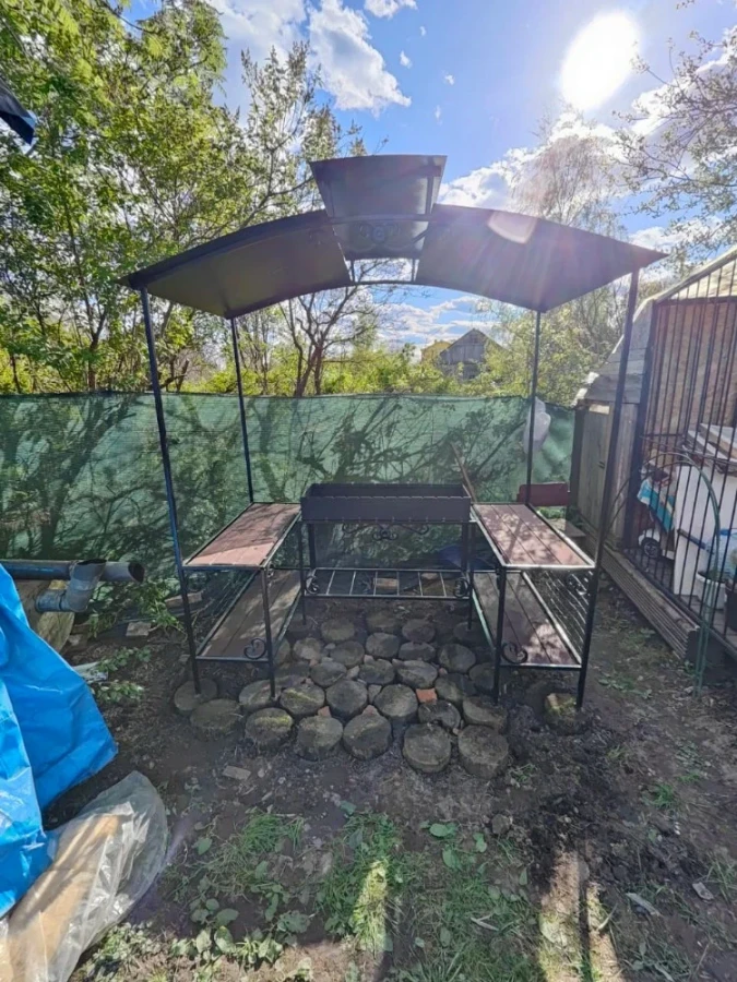 Мангал дачный с беседкой ММ-27 Garden story