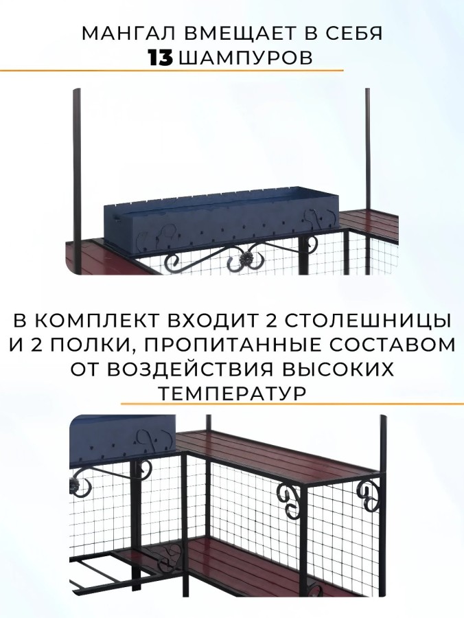 Мангал дачный с беседкой ММ-27 Garden story