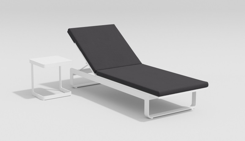 Столик для шезлонга Villino белый Gardenini