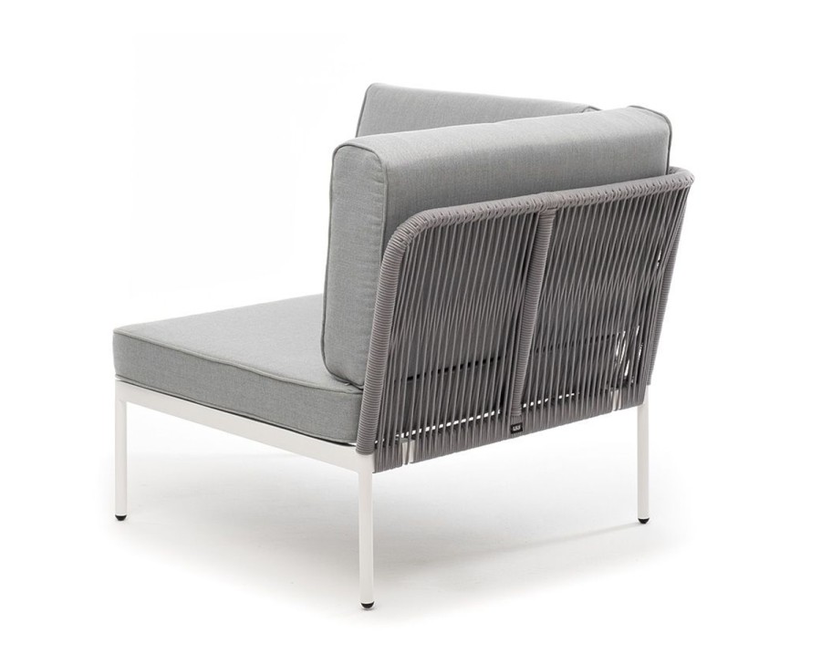 Угловой модуль Канны из роупа, серый 4sis