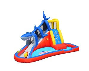 Надувная водная горка Акула 3 Happy Hop