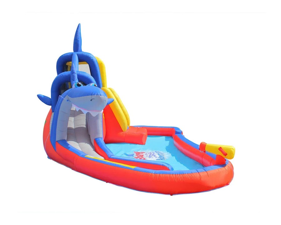 Надувная водная горка Акула 3 Happy Hop