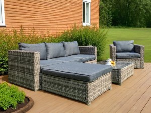 Комплект из искусственного ротанга Royal Family GRAND VICKY серый