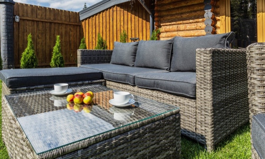 Комплект из искусственного ротанга Royal Family GRAND VICKY серый