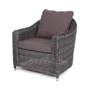 Кресло из искусственного ротанга Кон Панна серое 4sis