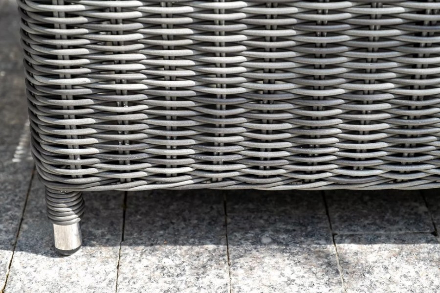 Кресло из искусственного ротанга Кон Панна серое 4sis