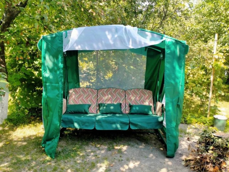 Садовые качели трехместные Оазис Люкс Garden