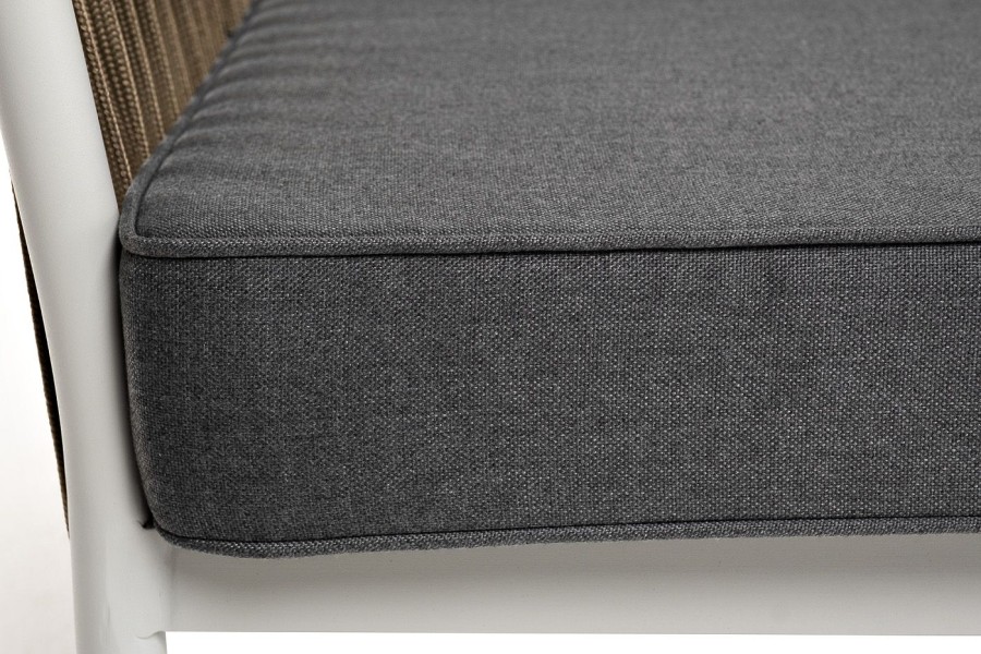 Диван 3-местный Касабланка из роупа, серо-коричневый 4sis