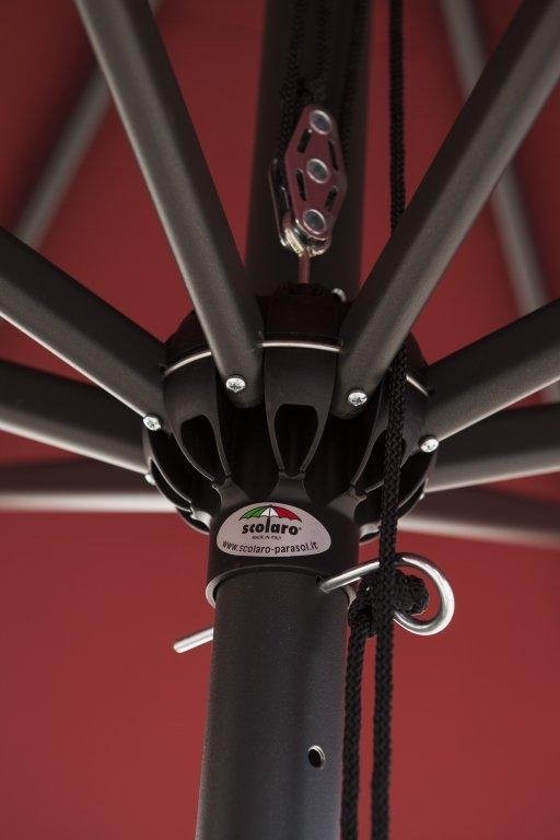 Зонт профессиональный Napoli Standard, бордовый Scolaro