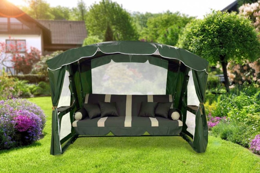 Садовые качели Сингапур, зеленые