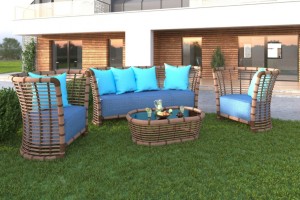 Комплект из искусственного ротанга Бамбук Rotang Lux