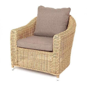 Кресло из искусственного ротанга Кон Панна соломенное 4sis