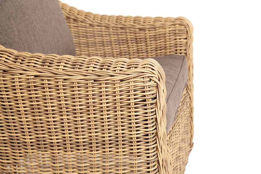 Кресло из искусственного ротанга Кон Панна соломенное 4sis